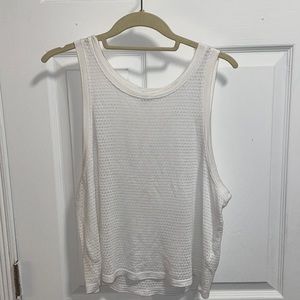 Beyond Yoga White Balanced Muscle Tank